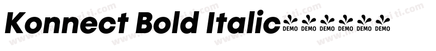 Konnect Bold Italic字体转换